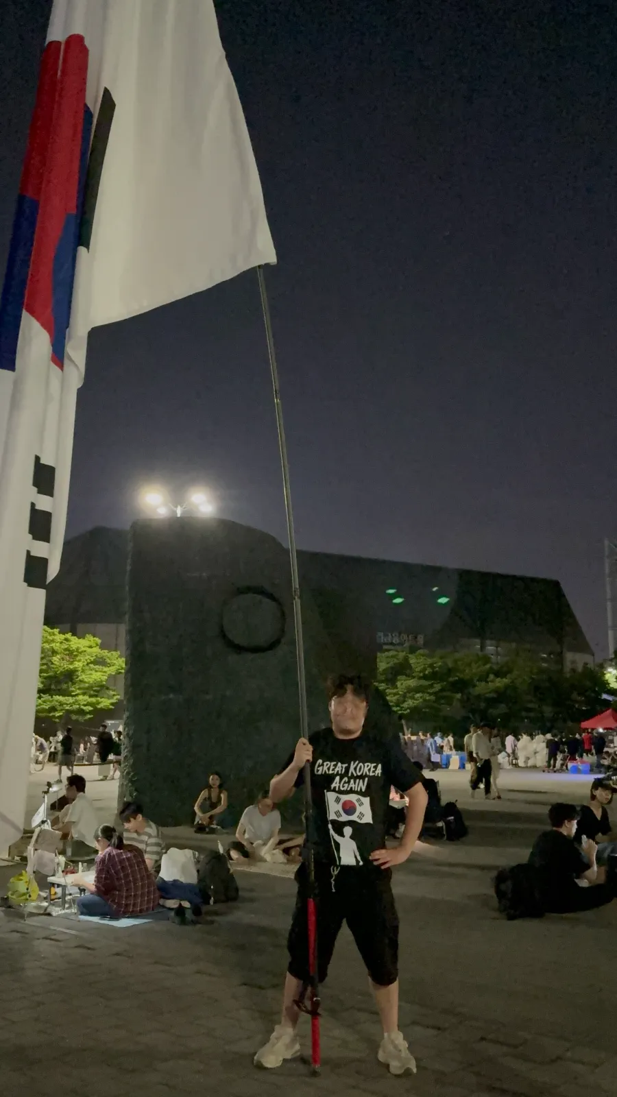 올림픽공원 나눔 행사 — Great Korea Again 티셔츠를 전해드렸습니다